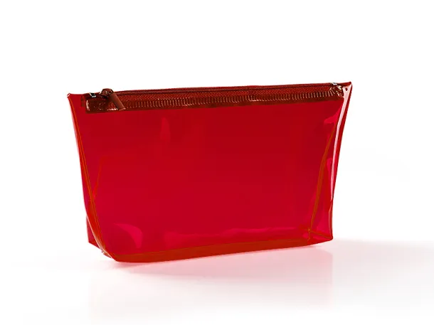 GLOSSY cosmetic bag Red