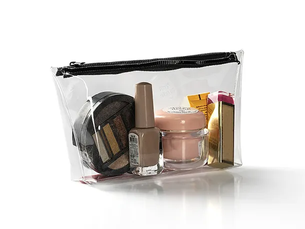 GLOSSY cosmetic bag Transparentna