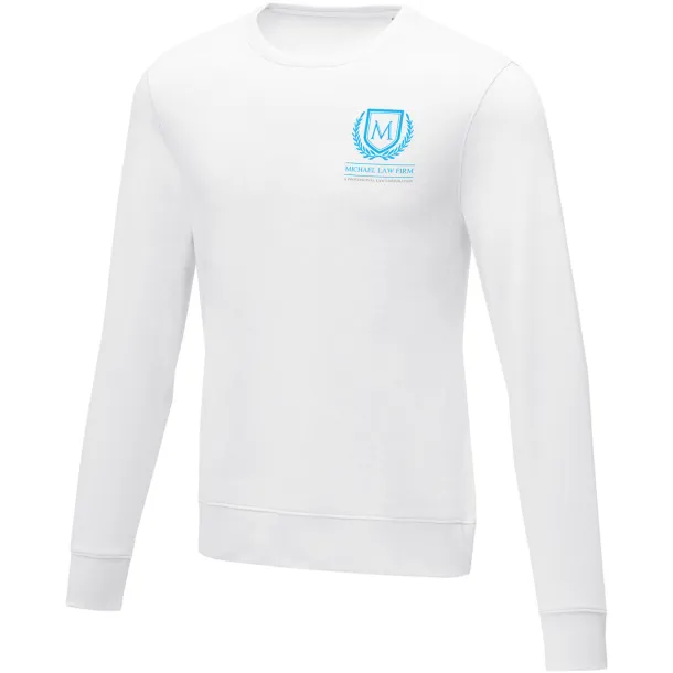 Zenon men’s crewneck sweater - Elevate Essentials White