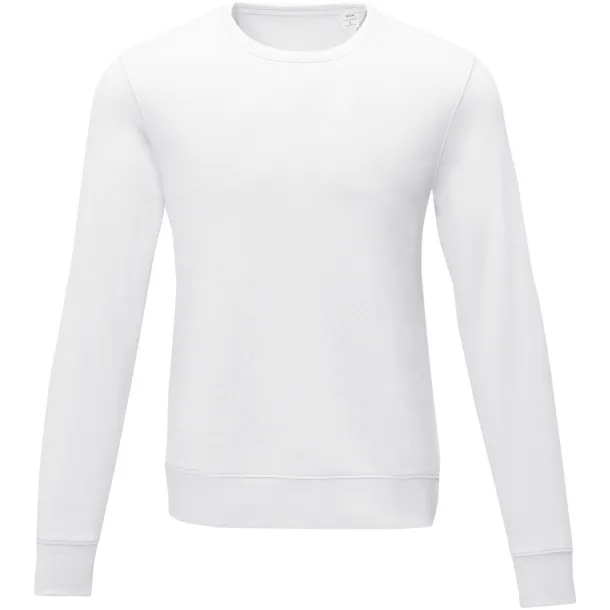 Zenon men’s crewneck sweater - Elevate Essentials White