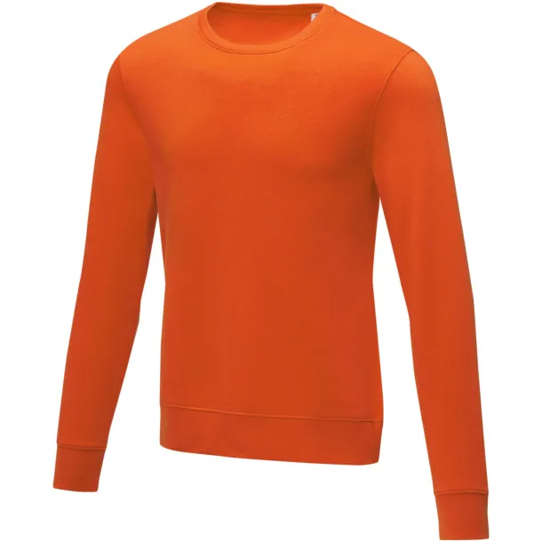 Zenon men’s crewneck sweater - Elevate Essentials Orange