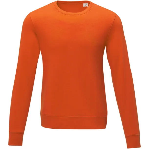 Zenon men’s crewneck sweater - Elevate Essentials Orange