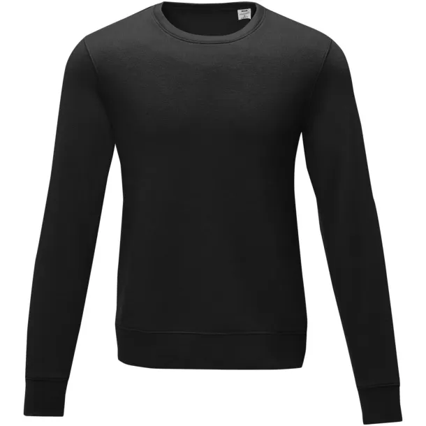 Zenon men’s crewneck sweater - Elevate Essentials Solid black