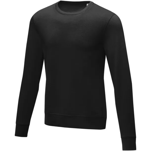 Zenon men’s crewneck sweater - Elevate Essentials Solid black