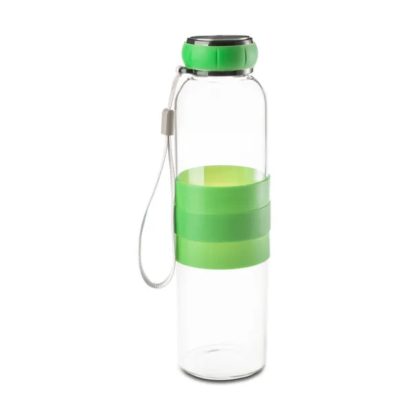 MARANE glass water bottle 550 ml Green