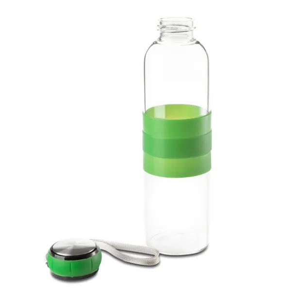 MARANE glass water bottle 550 ml Green