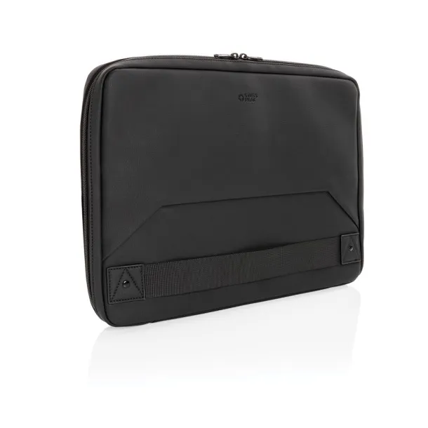  Swiss Peak vegan leather mobile office PVC free Black