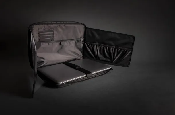  Swiss Peak vegan leather mobile office PVC free Black
