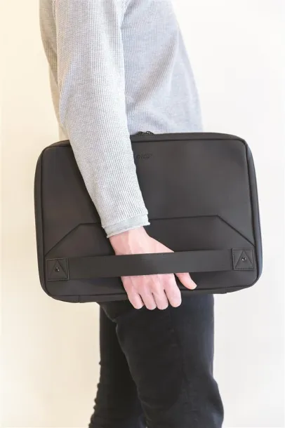  Swiss Peak vegan leather mobile office PVC free Black