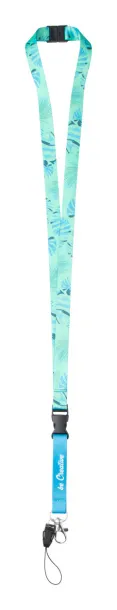 Subyard 15 D Safe custom sublimation lanyard White