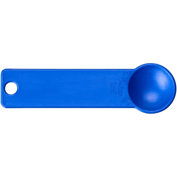 Ness plastic measuring spoon set with 4 sizes - PF Manufactured Blue