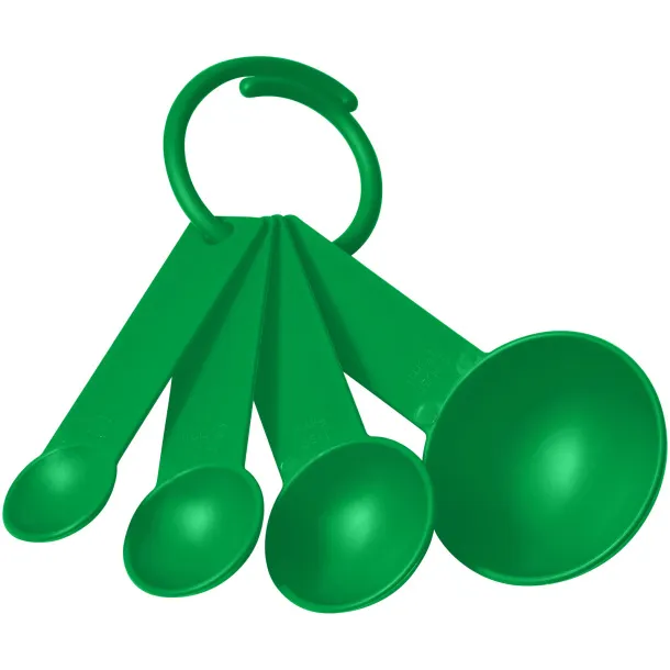 Ness plastic measuring spoon set with 4 sizes - PF Manufactured Green
