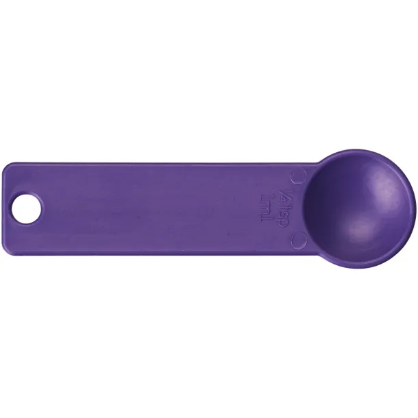 Ness plastic measuring spoon set with 4 sizes - PF Manufactured Purple