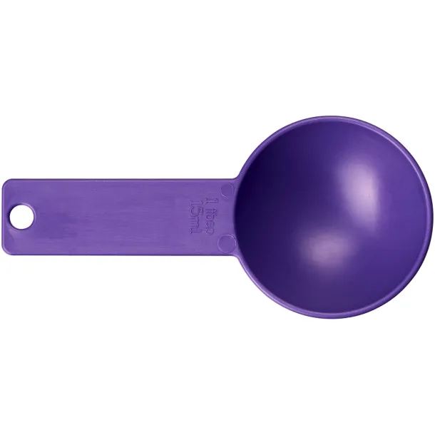 Ness plastic measuring spoon set with 4 sizes - PF Manufactured Purple
