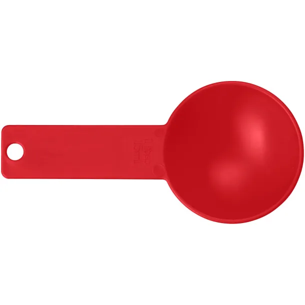 Ness plastic measuring spoon set with 4 sizes - PF Manufactured Red