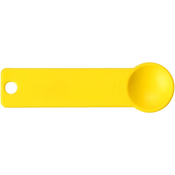 Ness plastic measuring spoon set with 4 sizes - PF Manufactured Yellow