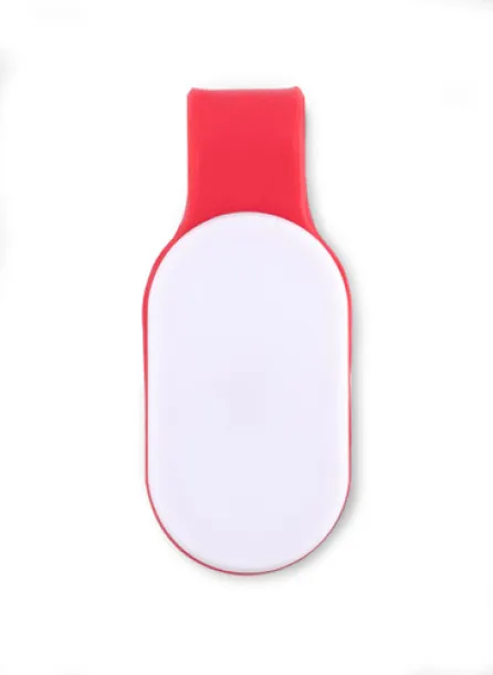 CLIPSY LED flashlight with a magnet czerwony