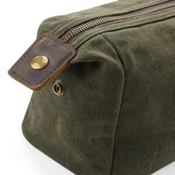  Heritage Waxed Canvas Wash Bag - Quadra