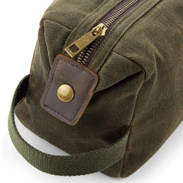  Heritage Waxed Canvas Wash Bag - Quadra