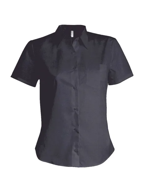  LADIES' SHORT-SLEEVED COTTON POPLIN SHIRT - Kariban Cink