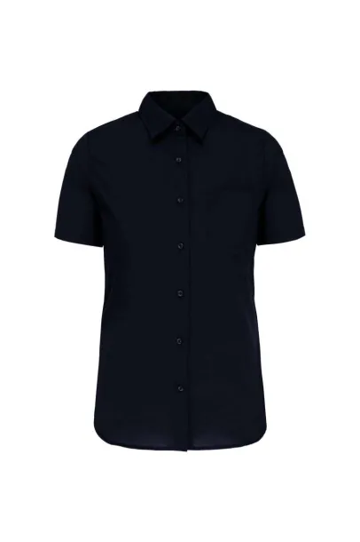  LADIES' SHORT-SLEEVED COTTON POPLIN SHIRT - Kariban Navy