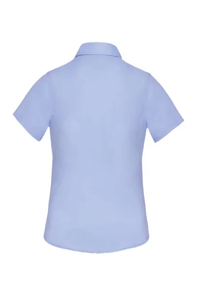  LADIES' SHORT-SLEEVED COTTON POPLIN SHIRT - Kariban Bright Sky