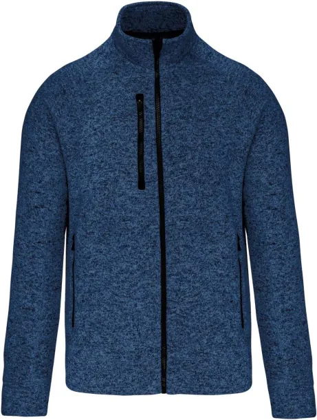  MEN'S FULL ZIP HEATHER JACKET - Kariban Navy Melange