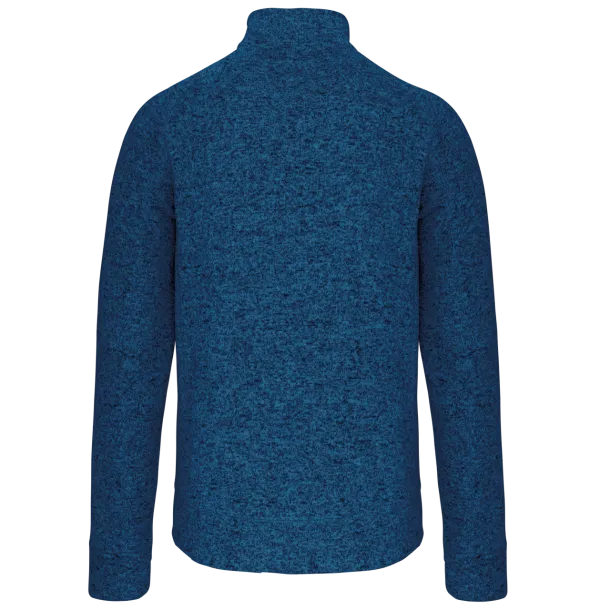  MEN'S FULL ZIP HEATHER JACKET - Kariban Light Royal Blue Mélange