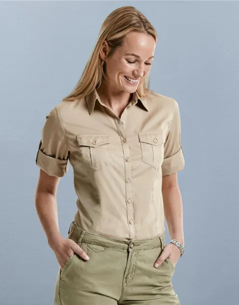  Ladies' Roll 3/4 Sleeve Shirt - Russell Collection