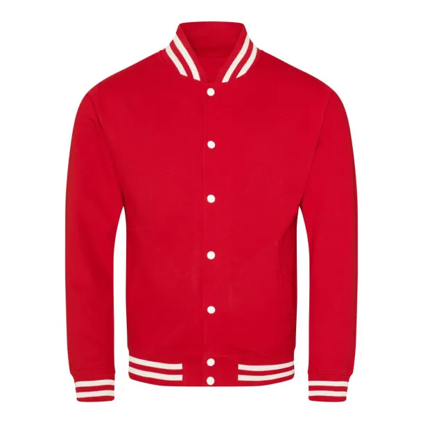  COLLEGE JACKET - Just Hoods Red