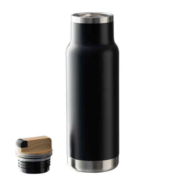 HORTEN 530 ml vacuum bottle Black