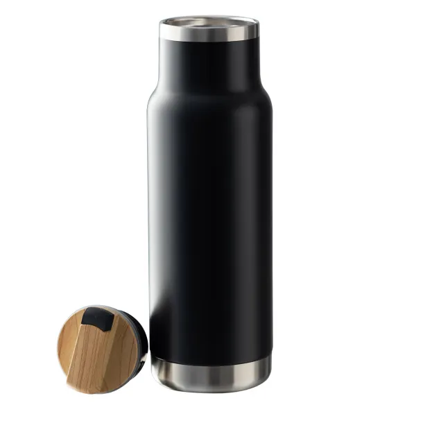 HORTEN 530 ml vacuum bottle Black