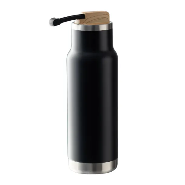 HORTEN 530 ml vacuum bottle Black