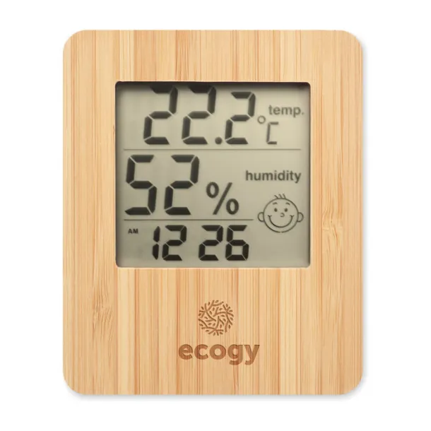 SUNCITY Bamboo weather station Wood