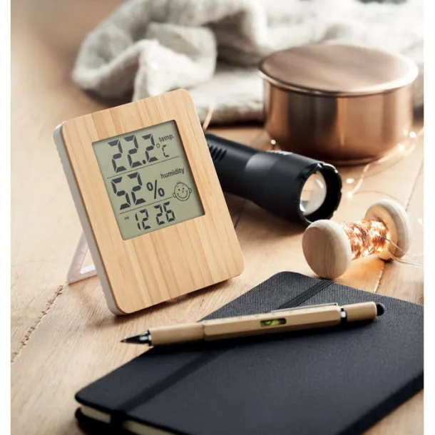 SUNCITY Bamboo weather station Wood