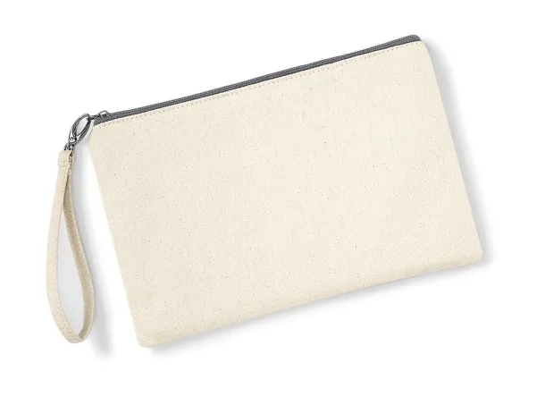  Canvas Wristlet Pouch - Westford Mill Natural Light Grey