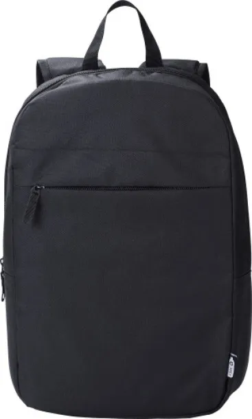 Phineas rPET polyester (600D) laptop backpack  Crna