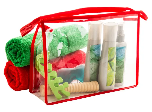 Dumble cosmetic bag Transparent Red
