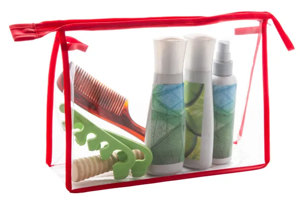 Dumble cosmetic bag Transparent Red