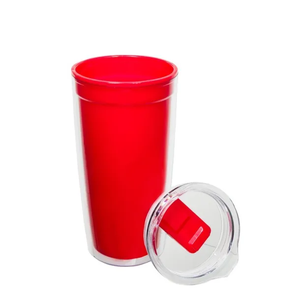  Travel mug 600 ml red