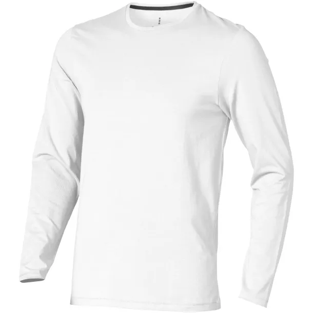 Ponoka long sleeve men's GOTS organic t-shirt - Elevate NXT White