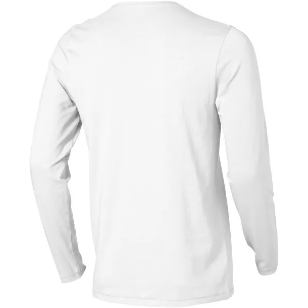 Ponoka long sleeve men's GOTS organic t-shirt - Elevate NXT White