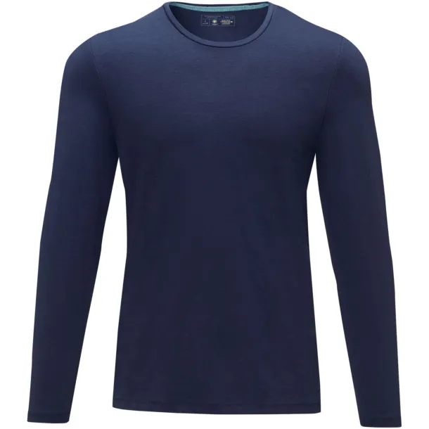 Ponoka long sleeve men's GOTS organic t-shirt - Elevate NXT Navy Blue