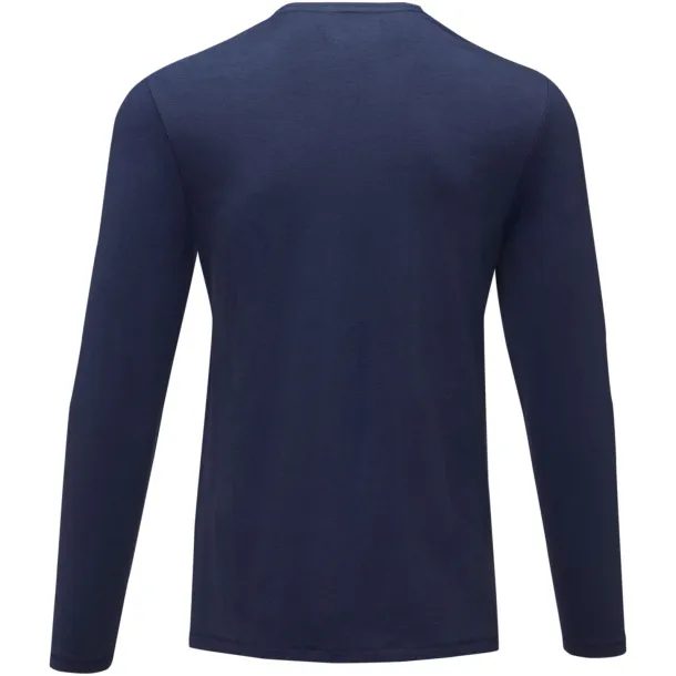 Ponoka long sleeve men's GOTS organic t-shirt - Elevate NXT Navy Blue