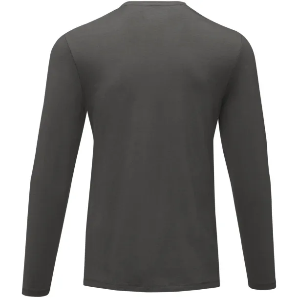 Ponoka long sleeve men's GOTS organic t-shirt - Elevate NXT Storm grey