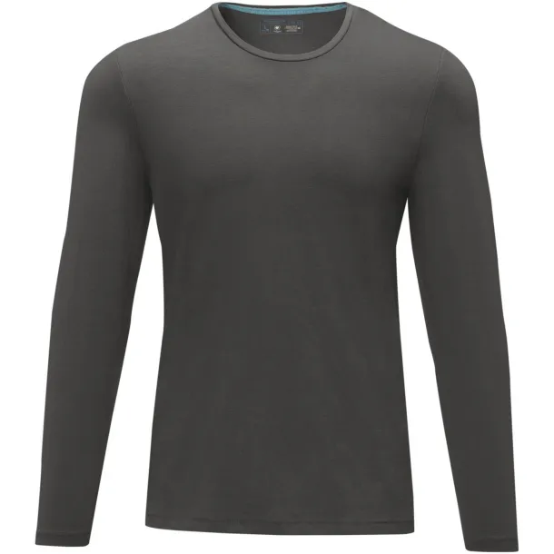 Ponoka long sleeve men's GOTS organic t-shirt - Elevate NXT Storm grey