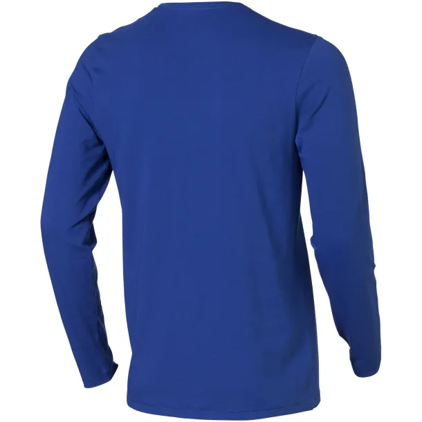 Ponoka long sleeve men's GOTS organic t-shirt - Elevate NXT Blue