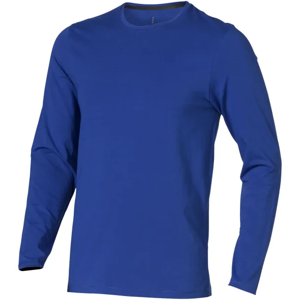 Ponoka long sleeve men's GOTS organic t-shirt - Elevate NXT Blue