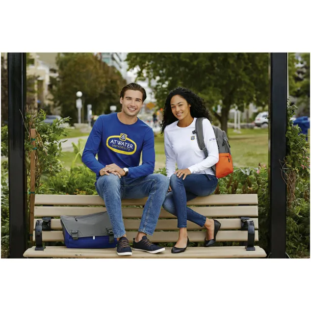 Ponoka long sleeve men's GOTS organic t-shirt - Elevate NXT Crna