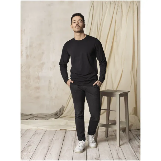 Ponoka muška majica dugih rukava, GOTS organska - Elevate NXT Crna